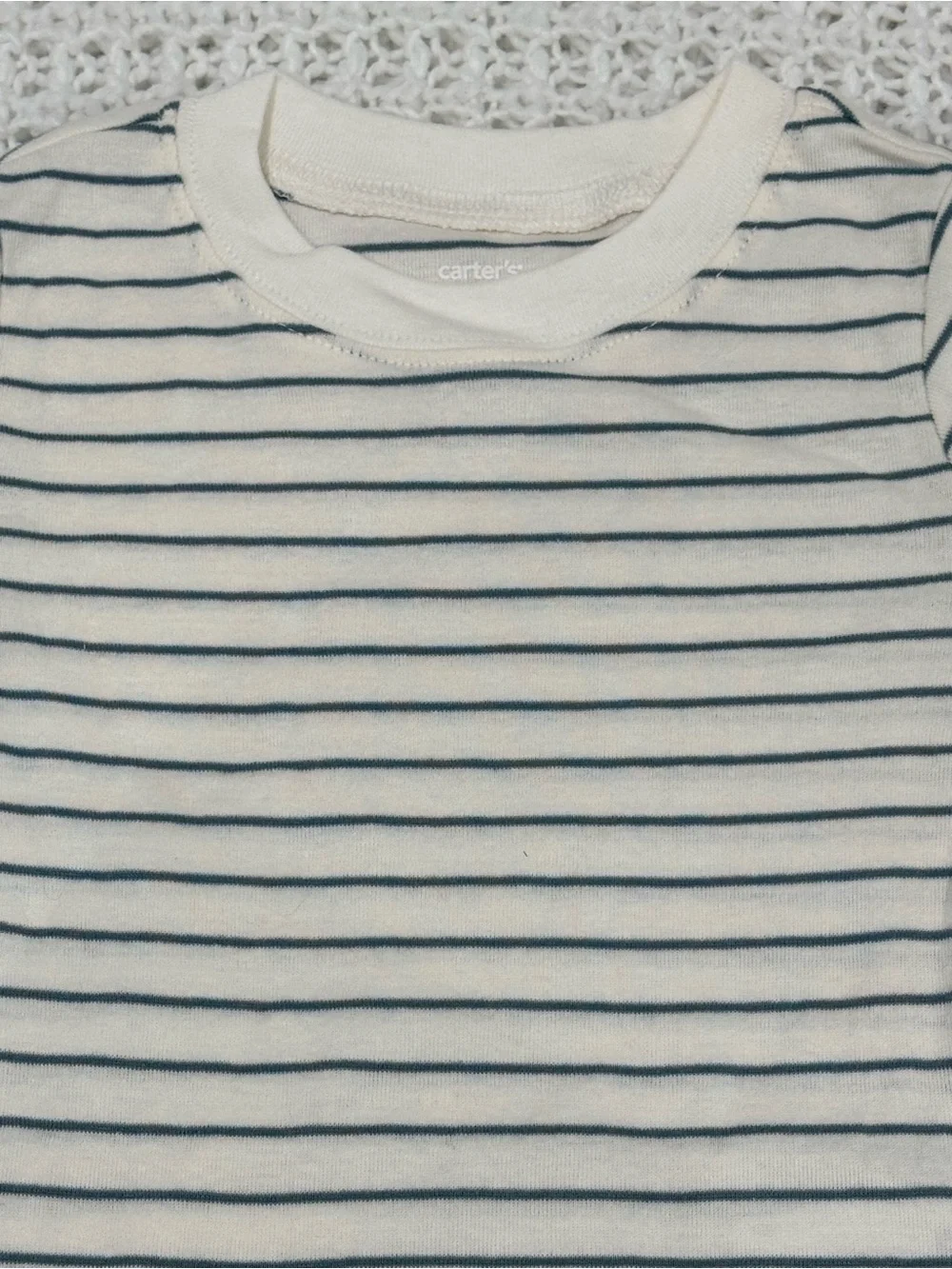Carter’s Baby 3-Piece Striped Shortall Set - Blue size 24 months